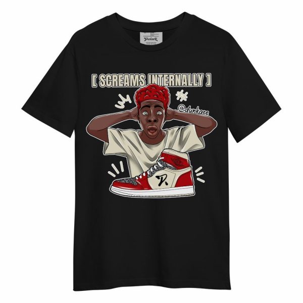 Cement Grey 3s Shirt - Scream Internally Unique Unisex Shirt Matching Jordan Shirt Jezsport.com