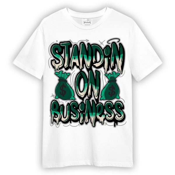 Oxidized Green 4s Shirt - Standin' Business Graphic Shirt Unisex Matching Jordan Shirt Jezsport.com