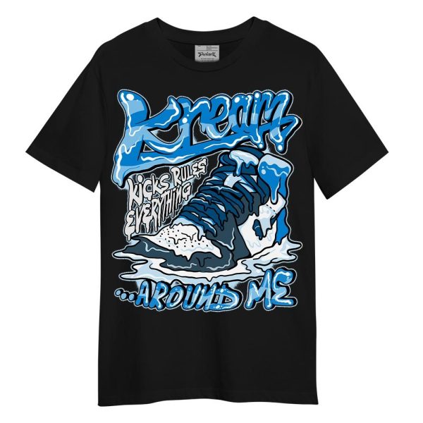 Industrial Blue 4s Shirt - Kreamy Graphic Shirt Unisex Matching Jordan Shirt Jezsport.com