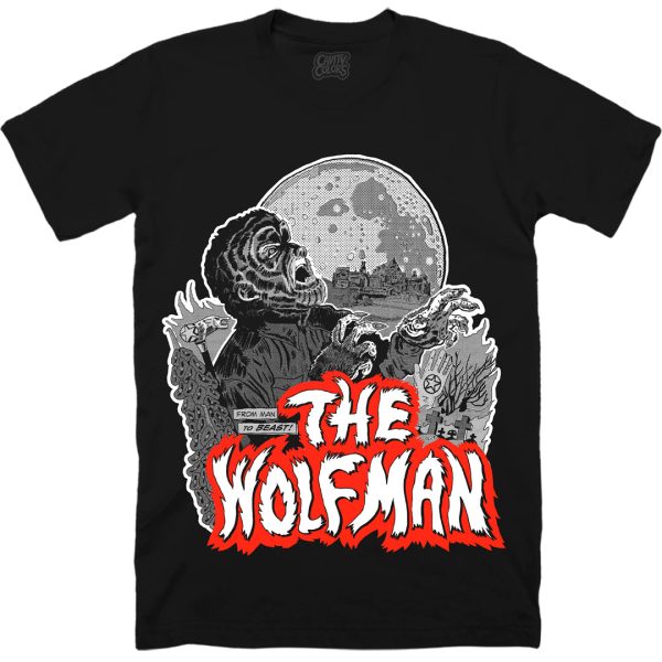 The Wolf Man: Werewolves & Pentagrams - T-shirt Funny Halloween Shirt For Halloween Jezsport.com