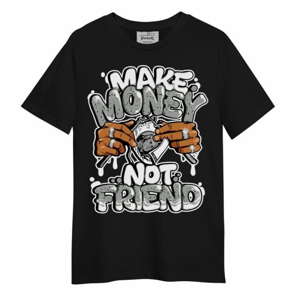 Retro White Oreo 4s Shirt - Make Money Not Friend Graphic Unisex Shirt Matching Jordan Shirt Jezsport.com