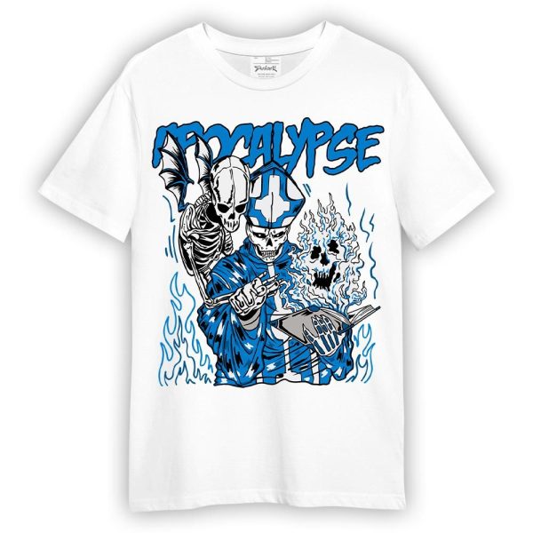 Industrial Blue 4s Shirt - Apocalypse Skeleton Shirt Unisex Matching Jordan Shirt Jezsport.com