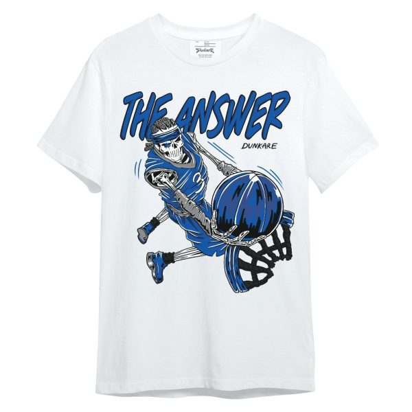 Racer Blue 5s Shirt - The Answer Skeleton Unisex Shirt Jezsport.com