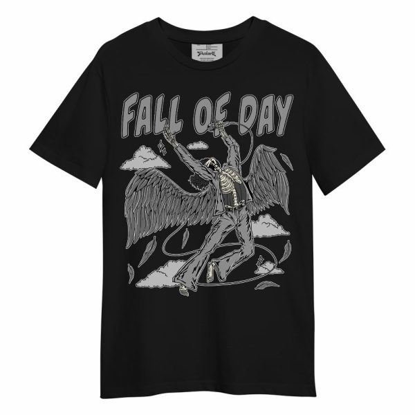 Black Wolf Grey 12s Shirt - Fall Of Days Skeleton Unisex Shirt Matching Jordan Shirt Jezsport.com