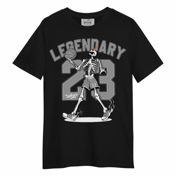 Black Wolf Grey 12s Shirt, 23 Skeleton G.O.A.T Unisex Shirt Matching Jordan Shirt Jezsport.com