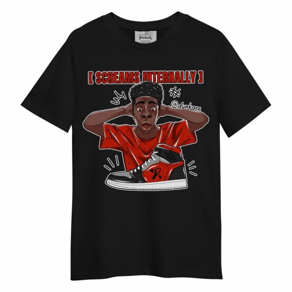 Red Cement 4s Shirt - Scream Internally Unisex Shirt Matching Jordan Shirt Jezsport.com