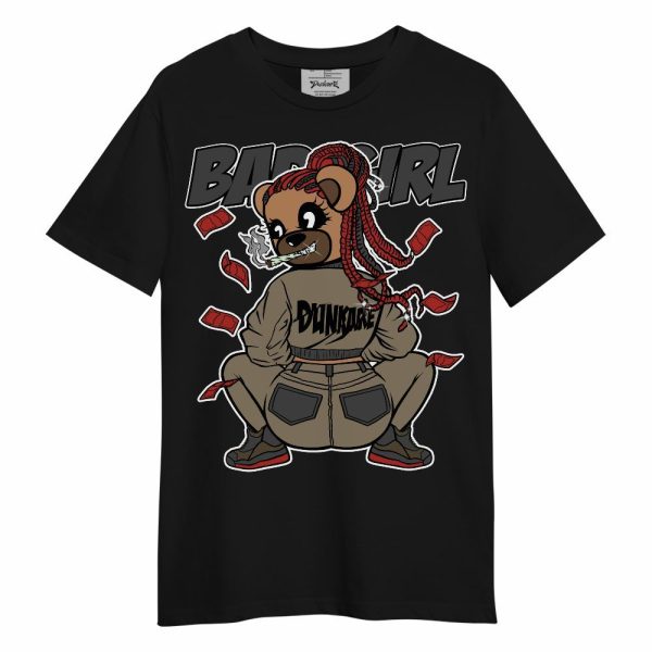 Olive 9s Shirt - Rebellious Girl Bear Unisex Shirt Jezsport.com