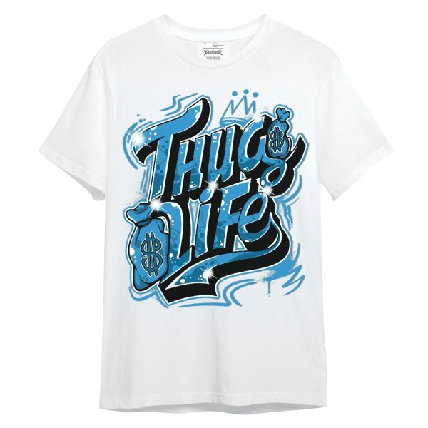 Powder Blue 9s Shirt - Free Thug Living Graphic Unisex Shirt Jezsport.com