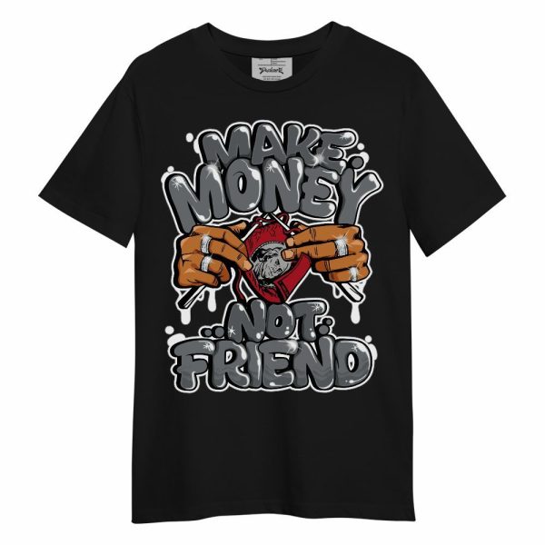 Retro Fire Red 9s Shirt - Make Money Not Friend Graphic Unisex Shirt Matching Jordan Shirt Jezsport.com