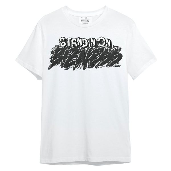 White Thunder 4s Shirt, Standin On Bizness Unisex Shirt Jezsport.com