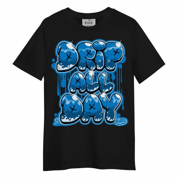 Industrial Blue 4s Shirt - DRIPPIN Days Graphic Unisex Shirt Matching Jordan Shirt Jezsport.com