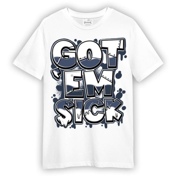 Low Diffused Blue 11s Shirt - Gotten 'Em Sick Graphic Shirt Unisex Jezsport.com