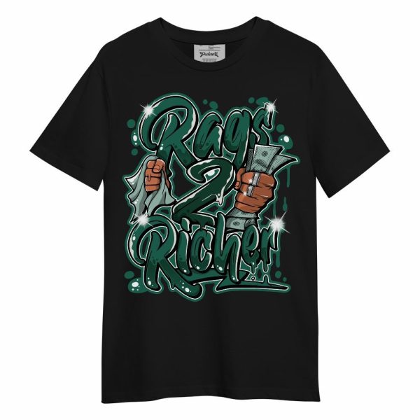 Oxidized Green 4s Shirt - Rag 2 Rich Graphic Unisex Shirt Matching Jordan Shirt Jezsport.com