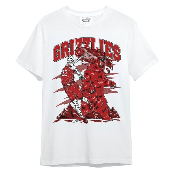 Red Taxi 12s Shirt - Grizzly Bear Skeleton Unisex Shirt Matching Jordan Shirt Jezsport.com