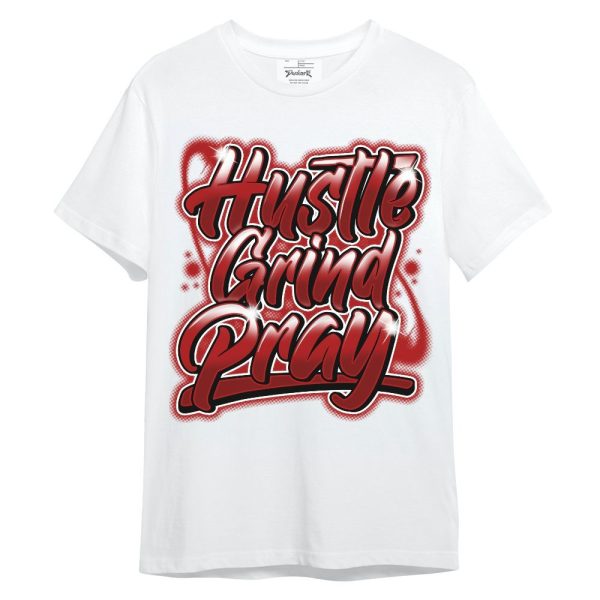 Red Taxi 12s Shirt - Hustles And Prayer Graphic Unisex Shirt Matching Jordan Shirt Jezsport.com