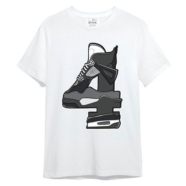 White Thunder 4s Shirt, Number 4s Unisex Shirt Matching Jordan Shirt Jezsport.com