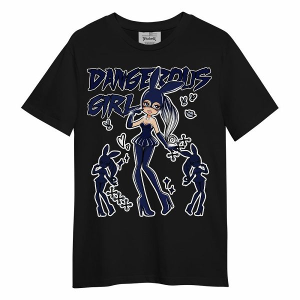 Midnight Navy 11s Shirt - Dangerous.Girl Unisex Shirt Matching Jordan Shirt Jezsport.com