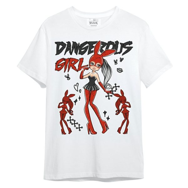 Red Cement 4s Shirt - Dangerous.Girl Unisex Shirt Matching Jordan Shirt Jezsport.com