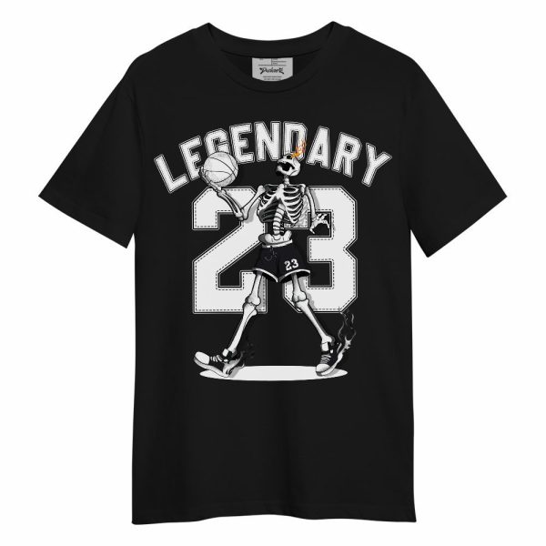 White Thunder 4s Shirt, 23 Skeleton G.O.A.T Unisex Shirt Jezsport.com