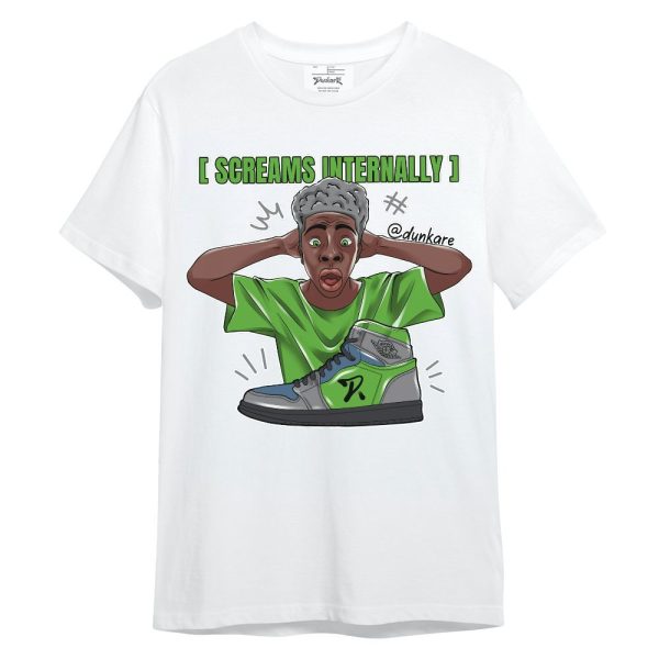 Retro Green Bean 5s Shirt - Scream Internally Unisex Shirt Jezsport.com