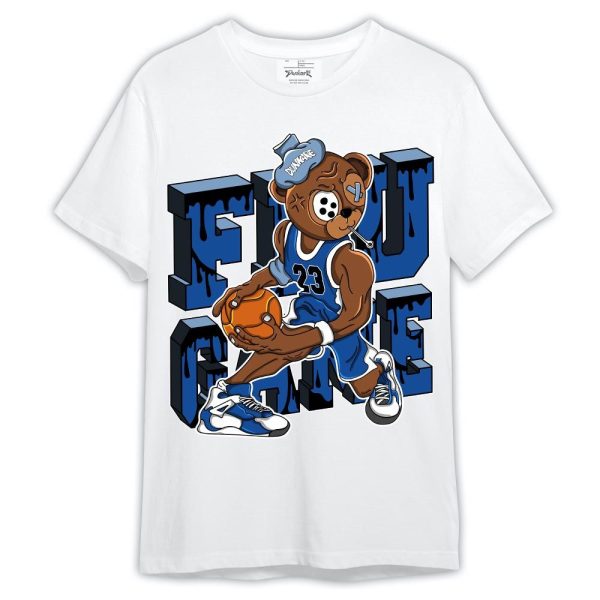 Low Space Royal 11s Shirt, Graphic Flu Game Bear Shirt Outfit Matching Jordan Shirt Jezsport.com