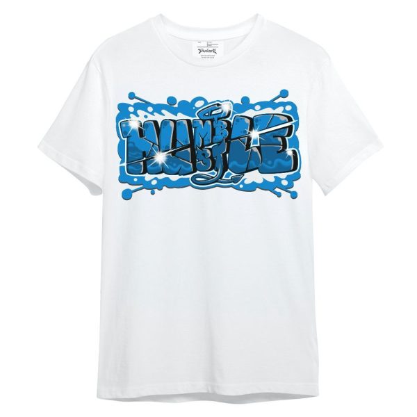 Industrial Blue 4s Shirt - Humbled Hustles Graphic Unisex Shirt Matching Jordan Shirt Jezsport.com