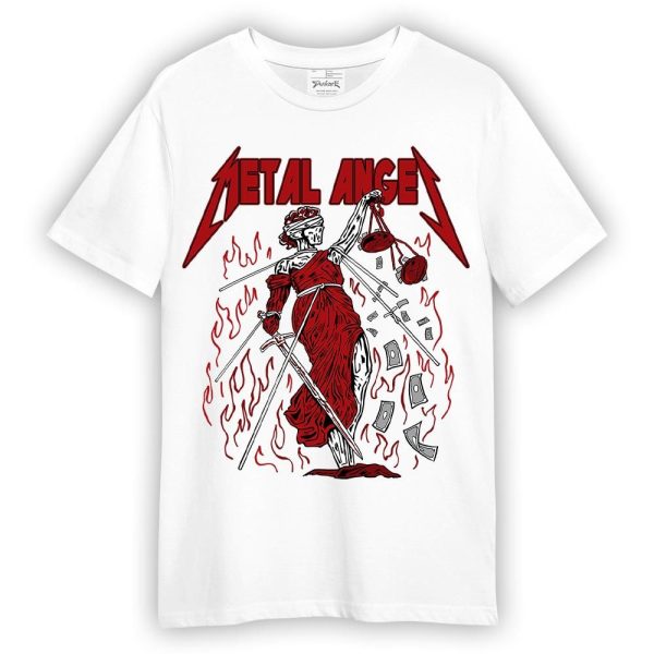 Red Taxi 12s Shirt - Metal Angel Skeleton Shirt Unisex Matching Jordan Shirt Jezsport.com