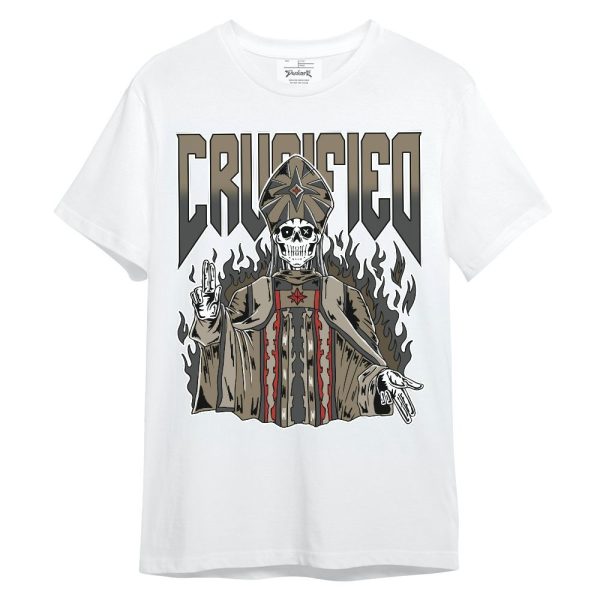 Olive 9s Shirt - Crucified Skeleton Unisex Shirt Jezsport.com