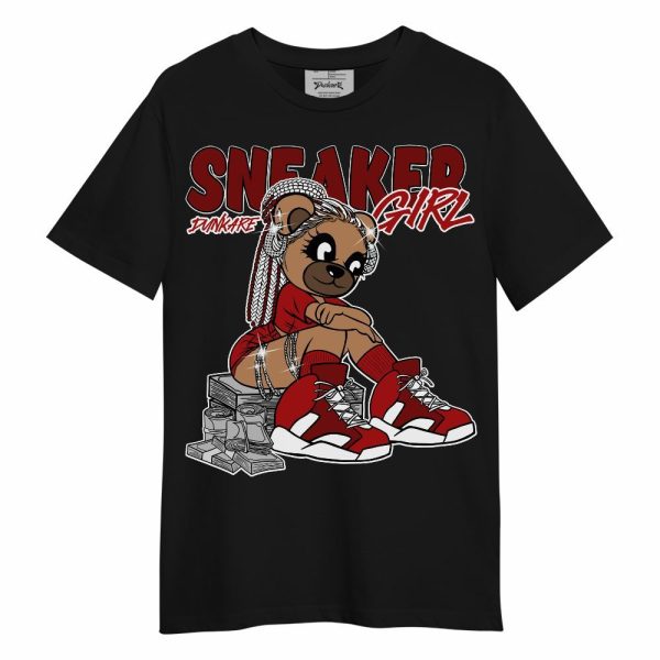 Red Taxi 12s Shirt - Sneaker Girl Bear Unisex Shirt Matching Jordan Shirt Jezsport.com