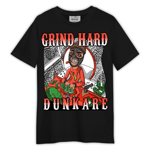 Georgia Peach 3s Shirt, Grind Hard Shirt Outfit 3 Cosmic Clay 1305 TCD Matching Jordan Shirt Jezsport.com