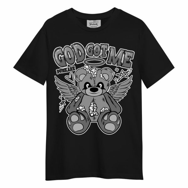 Black Wolf Grey 12s Shirt - Gods Guides Me Bear Unisex Shirt Matching Jordan Shirt Jezsport.com