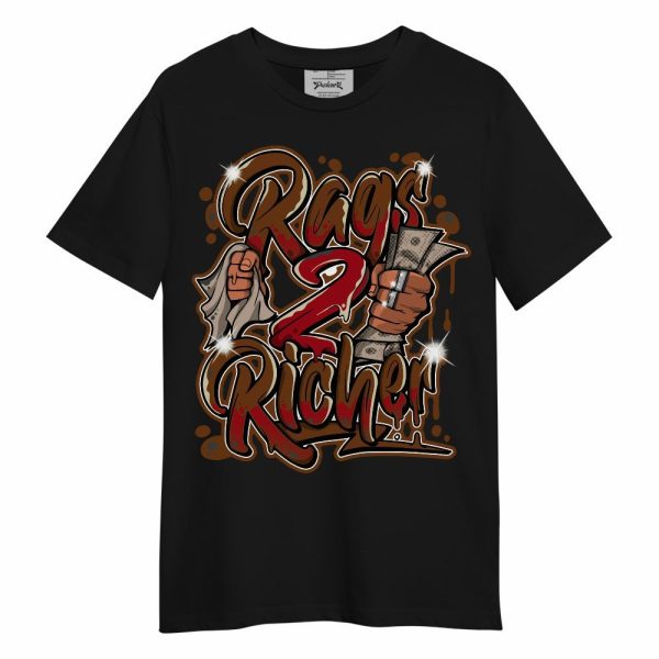 Archaeo Brown 5s Shirt - Rag 2 Rich Graphic Unisex Shirt Matching Jordan Shirt Jezsport.com