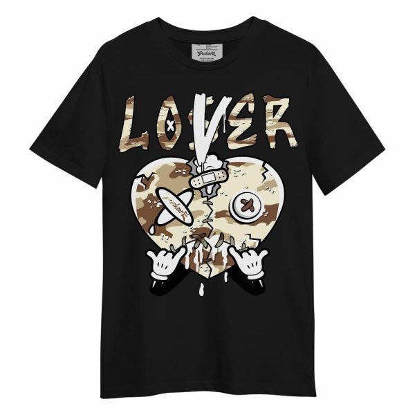 Desert Camo 3s Shirt, Loser Lover Drip Heart Unisex Shirt Matching Jordan Shirt Jezsport.com