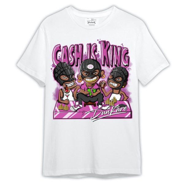 Hyper Violet 4s Shirt, Cash Is King Robber Gang Shirt Outfit 1005 LGH Matching Jordan Shirt Jezsport.com