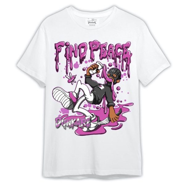 Hyper Violet 4s Shirt, Find Peach Shirt Outfit 1305 LGH Matching Jordan Shirt Jezsport.com