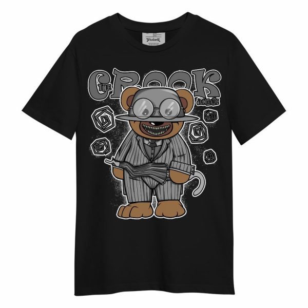 Black Wolf Grey 12s Shirt - Swindler Bear Unisex Shirt Matching Jordan Shirt Jezsport.com