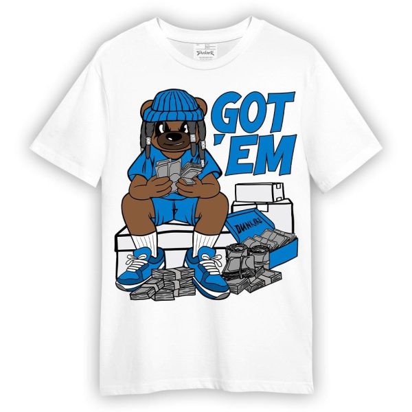 Industrial Blue 4s Shirt - Bagged It Bear Shirt Unisex Matching Jordan Shirt Jezsport.com