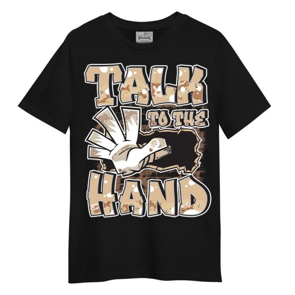 Desert Camo 3s Shirt - Talk To Hand Graphic Shirt Unisex Matching Jordan Shirt Jezsport.com