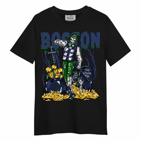 Midnight Navy 13s Shirt - Goldrush Skeleton Unisex Shirt Matching Jordan Shirt Jezsport.com