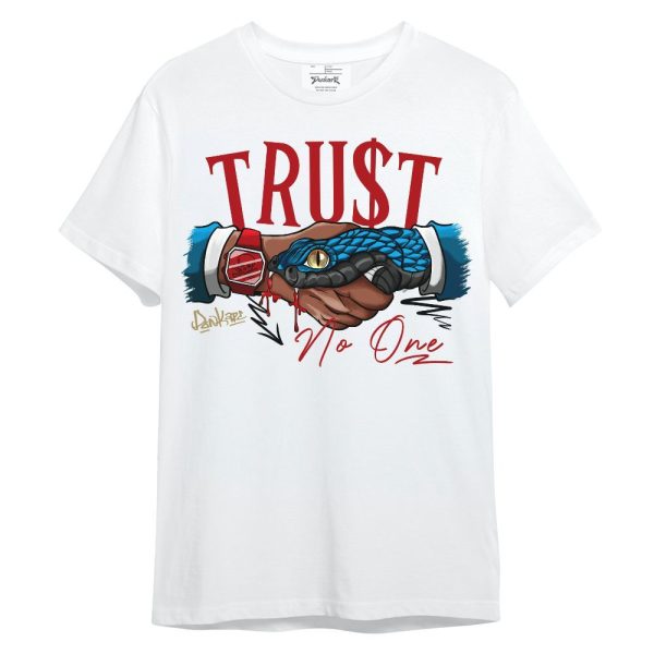 OG Varsity Red 17s Shirt, Snake Trust No One Unisex Shirt Matching Jordan Shirt Jezsport.com