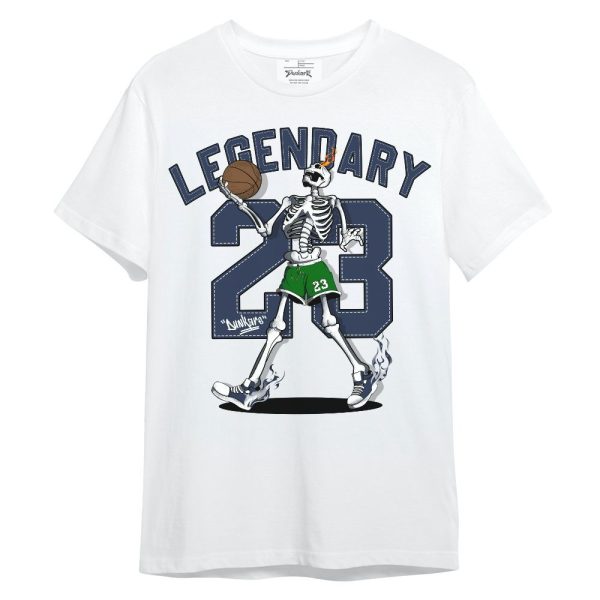 Midnight Navy 13s Shirt, 23 Skeleton G.O.A.T Unisex Shirt Matching Jordan Shirt Jezsport.com