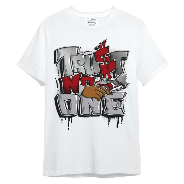 Metallic Silver 14s Shirt, Trust No One Drip Unisex Shirt Matching Jordan Shirt Jezsport.com