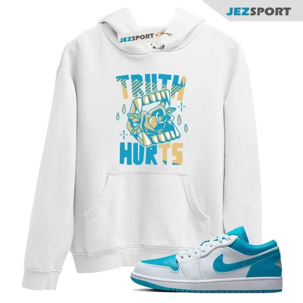 Truth Aquatone Hoodie to Match Jordan 1 Low Aquatone, Matching Sneaker Hoodie