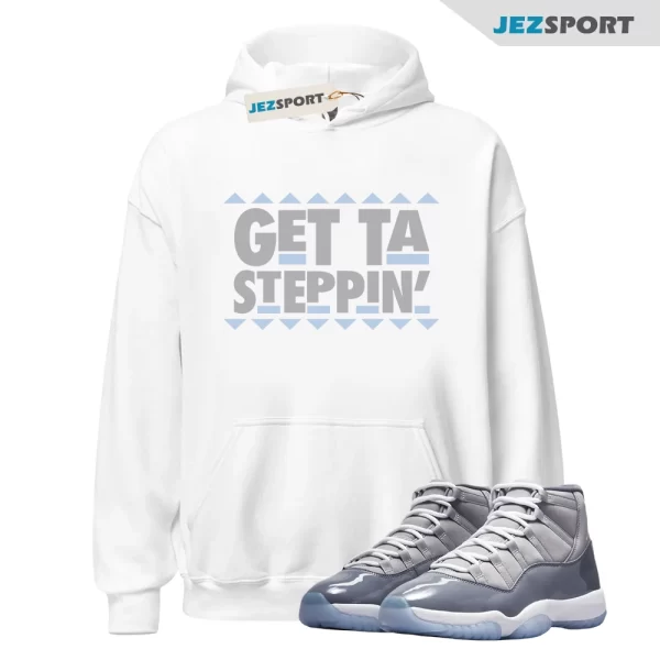 GET Hoodie to match Air Jordan 11 Low Cement Grey University Blue White Cool, Matching Sneaker Hoodie