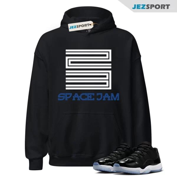 Hoodie To Match Jordan 11 Space Jam Low-23 Space Jam-Blue Hoodie, Matching Sneaker Hoodie