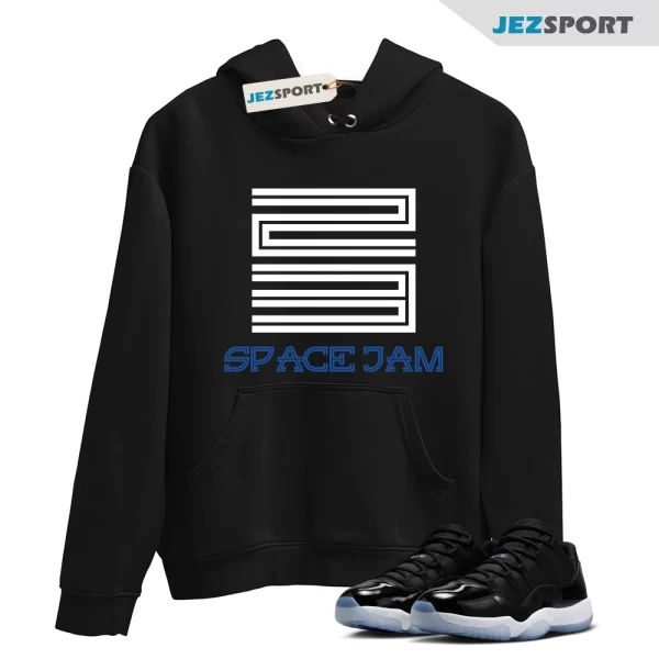 Hoodie To Match Jordan 11 Space Jam Low-23 Space Jam-Blue Hoodie