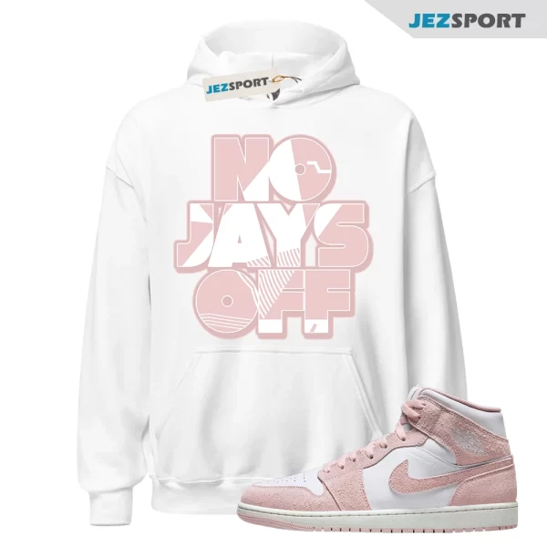 Jay All Day Hoodie to Match Jordan 1 Mid Legend Pink Suede FN5215-161, Matching Sneaker Hoodie