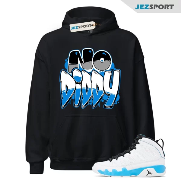 Jordan 9 Powder Blue 9s Hoodie To Match, Powder Blue Nodiddy, Matching Sneaker Hoodie