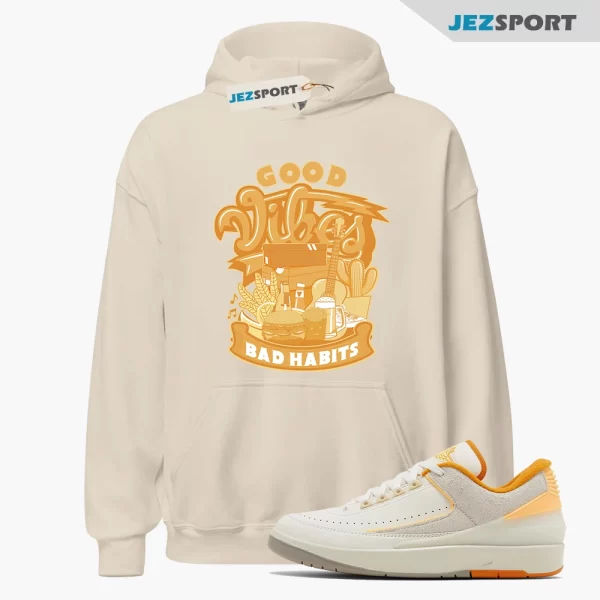 Vibes Melon Tint Hoodie to Match Jordan 2 Retro Low Craft Melon Tint, Matching Sneaker Hoodie