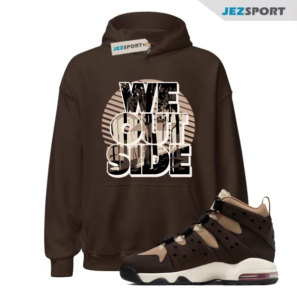 We Outside Hoodie Brown to Match Air Max 2 CB 94 Baroque Brown Hoodie, Matching Sneaker Hoodie